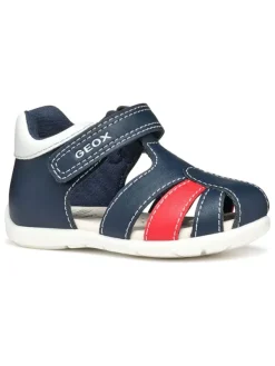 Geox Halbsandalen "Elthan" in Dunkelblau/ Rot