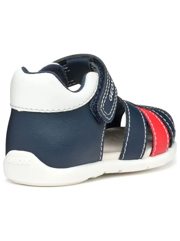 Geox Halbsandalen "Elthan" in Dunkelblau/ Rot