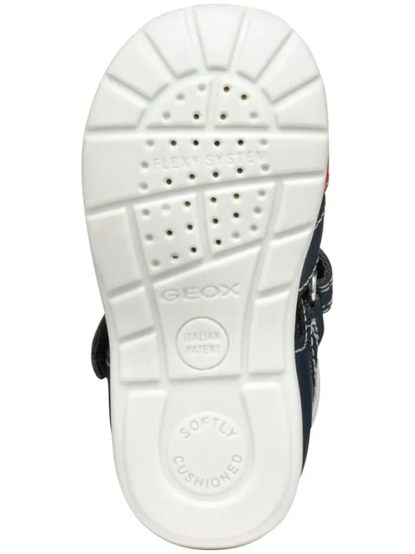 Geox Halbsandalen "Elthan" in Dunkelblau/ Rot