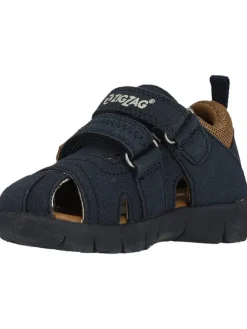 Zigzag Halbsandalen in Dunkelblau/ Hellbraun><noscript><img width=