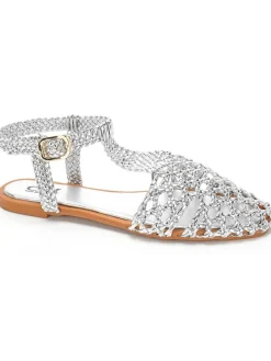C'M Halbsandalen in Silber>Damen Sandalen