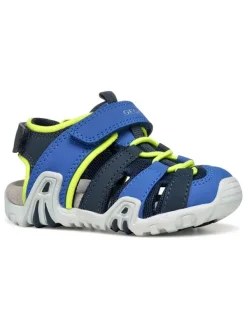Geox Halbsandalen "Kraze" in Blau/ Gelb Sale