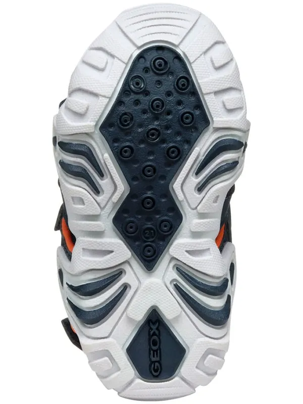 Geox Halbsandalen "Kraze" in Dunkelblau/ Orange>Kinder Sandalen·Halbsandalen