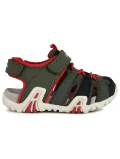 Geox Halbsandalen "Kraze" in Khaki Discount