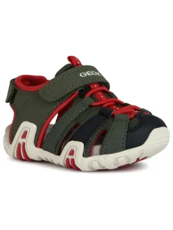 Geox Halbsandalen "Kraze" in Khaki Discount