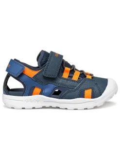 Geox Halbsandalen "Vaniett" in Dunkelblau/ Orange New