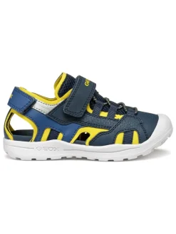 Geox Halbsandalen "Vaniett" in Dunkelblau/ Gelb Best