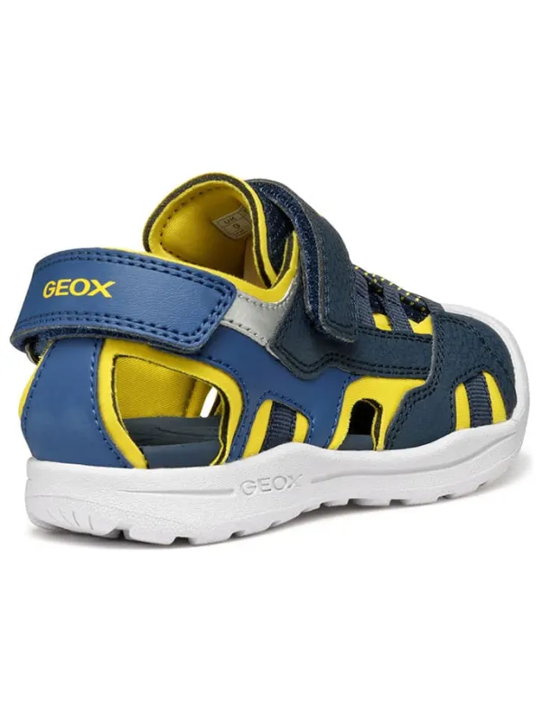 Geox Halbsandalen "Vaniett" in Dunkelblau/ Gelb Best