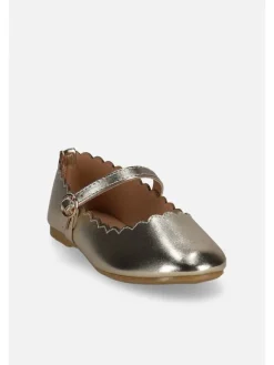 Coccodrillo Halbschuhe in golden New