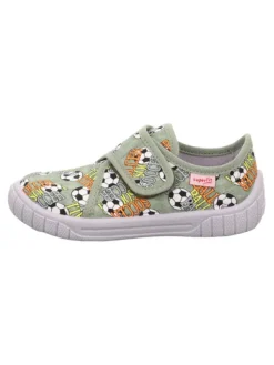 superfit Hausschuhe "Bill" in Khaki>Kinder Hausschuhe|Hausschuhe