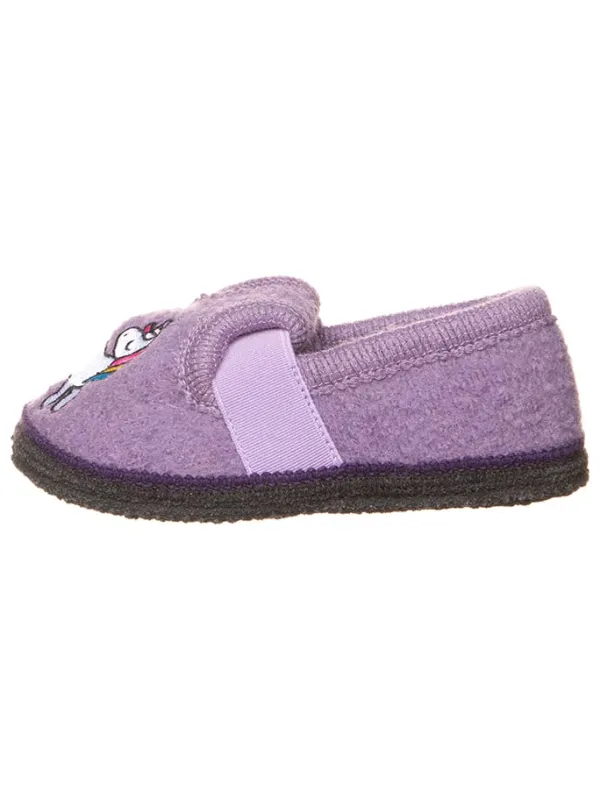 lamino Hausschuhe "Bobby Einhorn" in Lila Clearance