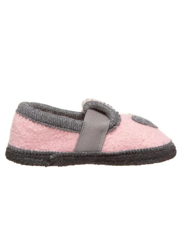 lamino Hausschuhe "Bobby Herz" in Rosa Hot