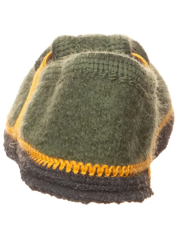 lamino Hausschuhe "Bobby Traktor" in Khaki>Kinder Hausschuhe|Hausschuhe