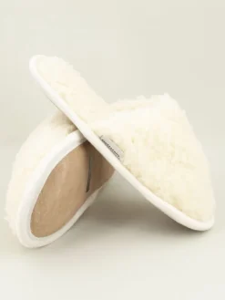kitz pichler Hausschuhe "Curly" in Creme Discount