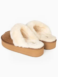 Blackfield Hausschuhe "Emilija" in Hellbraun New