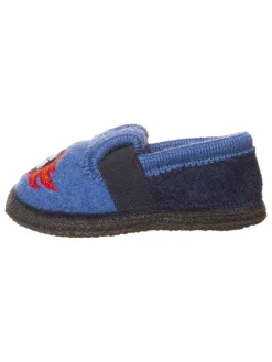 lamino Hausschuhe "Feuerfußball" in Blau Clearance