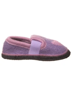 lamino Hausschuhe "Herz" in Rosa/ Lila>Kinder Hausschuhe|Hausschuhe