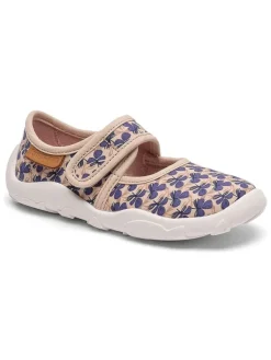 bisgaard Hausschuhe in Beige/ Blau