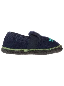 lamino Hausschuhe "Krokodil" in Dunkelblau>Kinder Hausschuhe|Hausschuhe