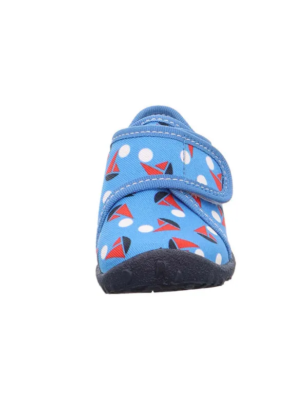 superfit Hausschuhe "Spotty" in Blau/ Rot/ Weiß> Hausschuhe