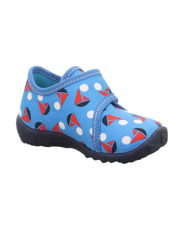 superfit Hausschuhe "Spotty" in Blau/ Rot/ Weiß> Hausschuhe