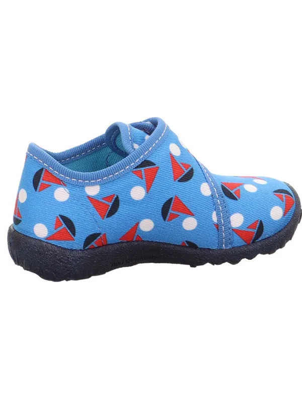 superfit Hausschuhe "Spotty" in Blau/ Rot/ Weiß> Hausschuhe