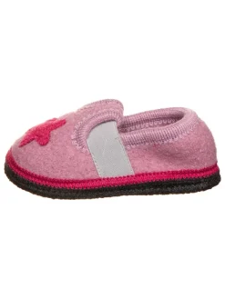 lamino Hausschuhe "Stern" in Rosa/ Pink/ Weiß New