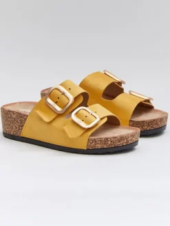 Bellucci Keilpantoletten in Gold>Damen Clogs & Pantoletten