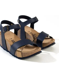 BACKSUN Keilsandaletten "Genes" in Dunkelblau>Damen Sandalen