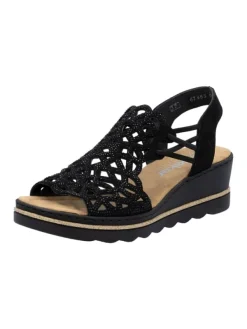 rieker Keilsandaletten in Schwarz>Damen Sandalen