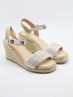 Bellucci Keil-Sandaletten in Silber>Damen Sandalen