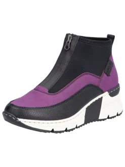 rieker Keilslipper in Lila/ Schwarz>Damen Stiefeletten