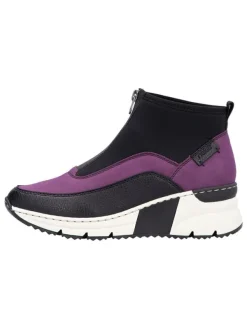 rieker Keilslipper in Lila/ Schwarz>Damen Stiefeletten