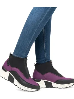 rieker Keilslipper in Lila/ Schwarz><noscript><img width=