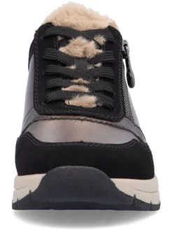 rieker Keilsneakers in Schwarz/ Hellbraun Discount