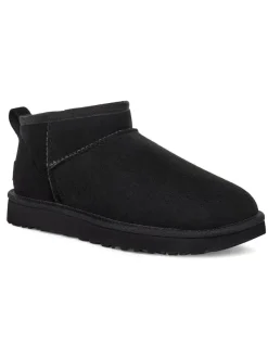 UGG Lammfell-Ankle-Boots in Schwarz>Damen Stiefeletten