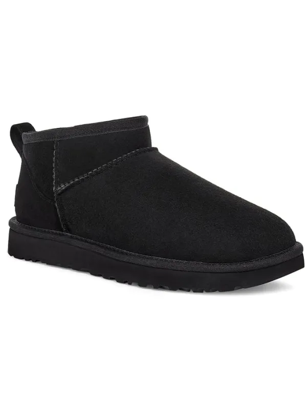 UGG Lammfell-Ankle-Boots in Schwarz>Damen Stiefeletten