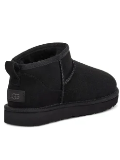 UGG Lammfell-Ankle-Boots in Schwarz><noscript><img width=