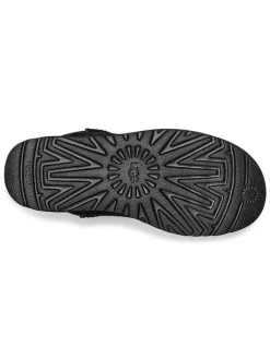 UGG Lammfell-Ankle-Boots in Schwarz><noscript><img width=