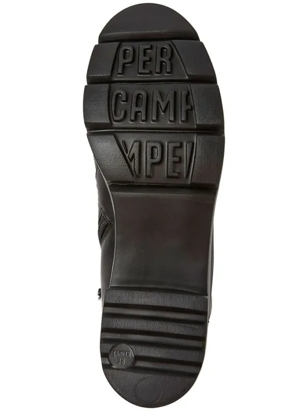 Camper Leder-Ankle-Boots in Schwarz Hot