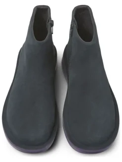 Camper Leder-Ankle-Boots in Schwarz>Damen Stiefeletten