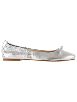 Högl Leder-Ballerinas "Betty" in Silber Hot
