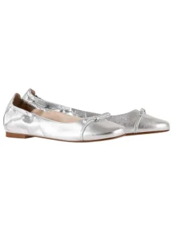 Högl Leder-Ballerinas "Betty" in Silber Hot