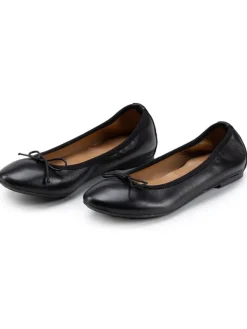 Anna Morellini Leder-Ballerinas "Eridinetta" in Schwarz Outlet