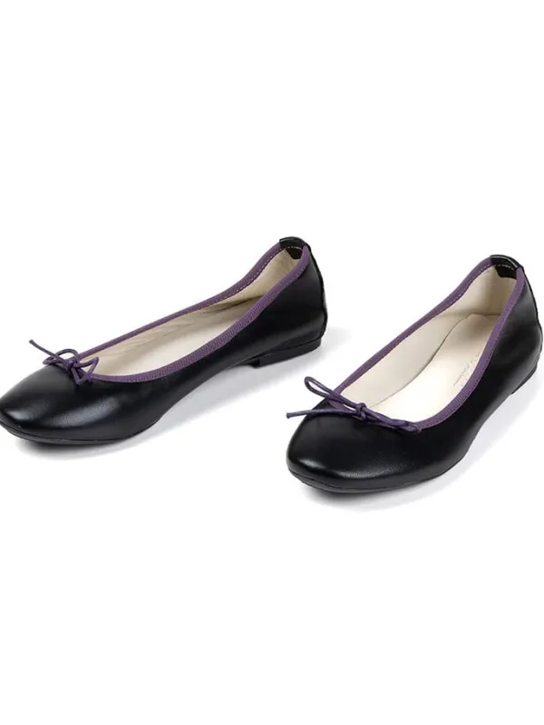 Anna Morellini Leder-Ballerinas "Evanna" in Schwarz Discount