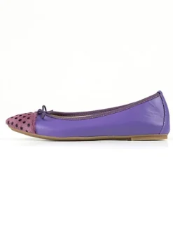 Anna Morellini Leder-Ballerinas "Fabella" in Lila>Damen Ballerinas
