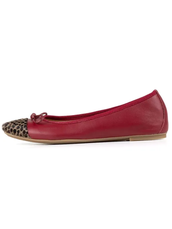Anna Morellini Leder-Ballerinas "Fabella" in Rot Hot
