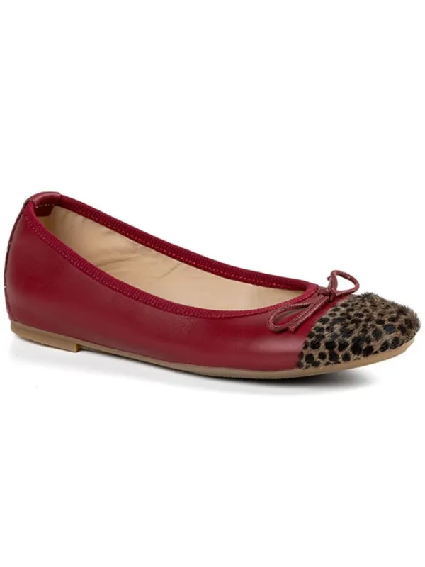 Anna Morellini Leder-Ballerinas "Fabella" in Rot Hot