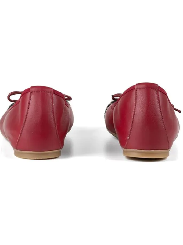 Anna Morellini Leder-Ballerinas "Fabella" in Rot Hot