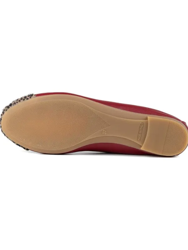 Anna Morellini Leder-Ballerinas "Fabella" in Rot Hot